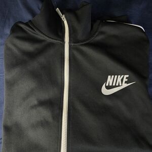 Nike Black and White Zip-Up Jacket